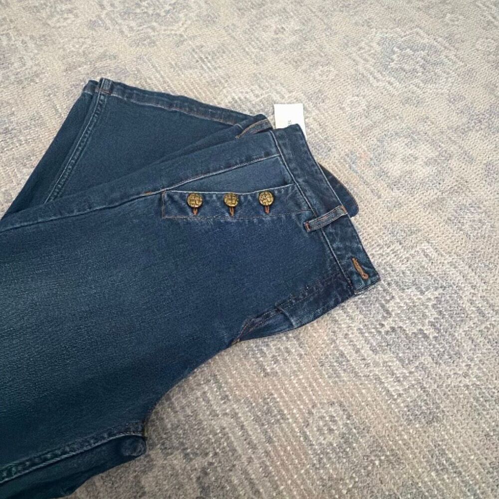 Gerard Darel Lysette Flare Jeans in Blue size 8 NWT - Picture 7 of 7